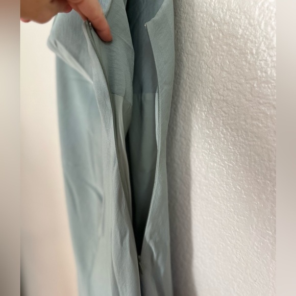 Instant Impression Sage Green Asymmetrical Midi Dress - Picture 7 of 8